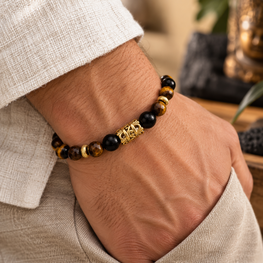 Bracelet Noah  - Shungite Oeil de tigre