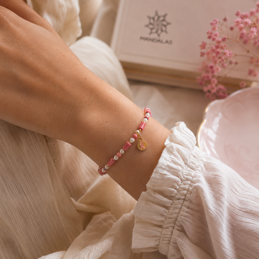 Bracelet "Eclat de vie" - Octobre rose 2026