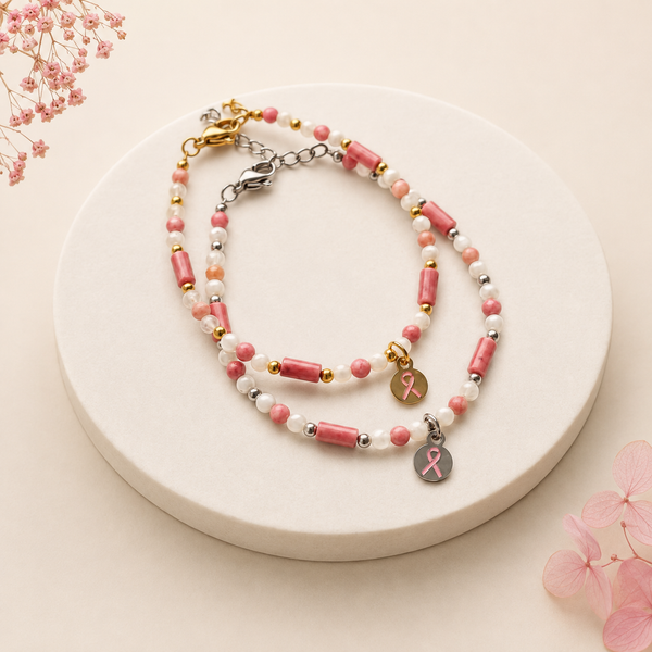 Bracelet "Eclat de vie" - Octobre rose 2026