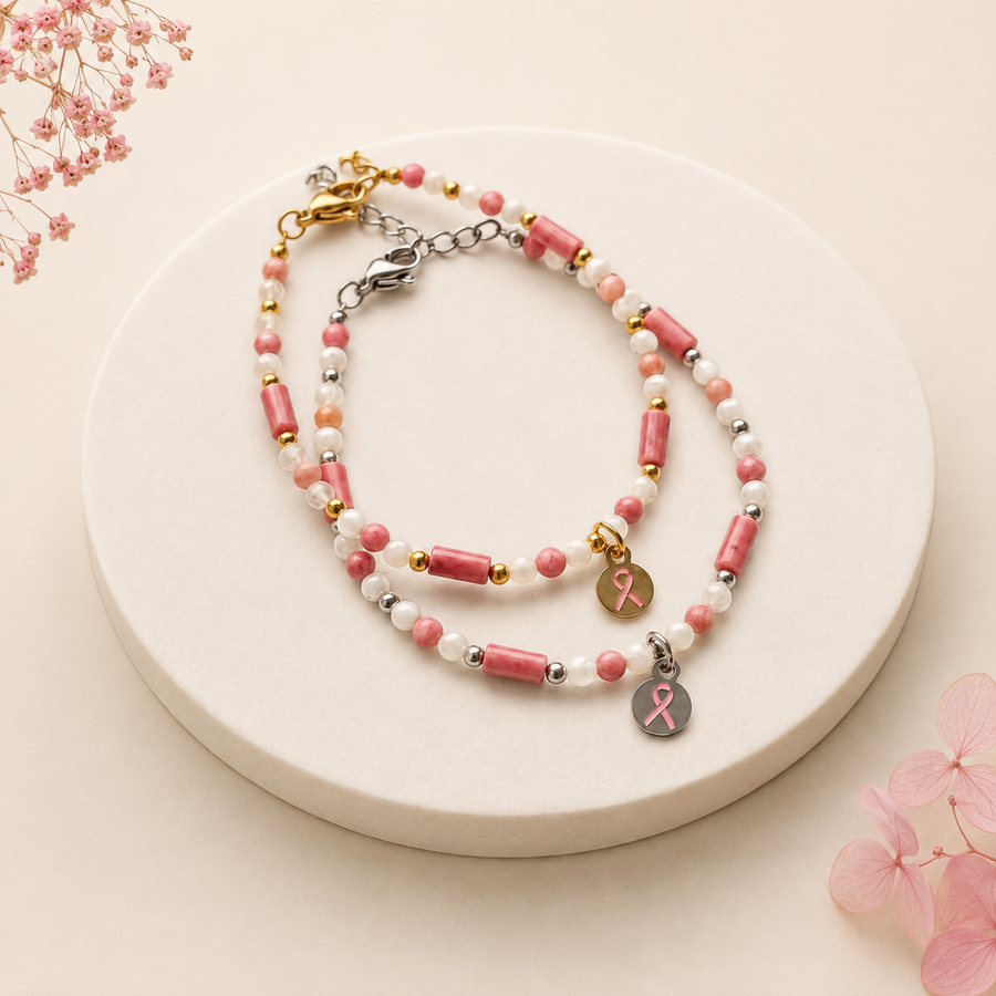 Bracelet "Eclat de vie" - Octobre rose 2026