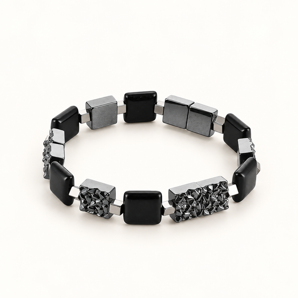 Bracelet femme Yumie - Hématite