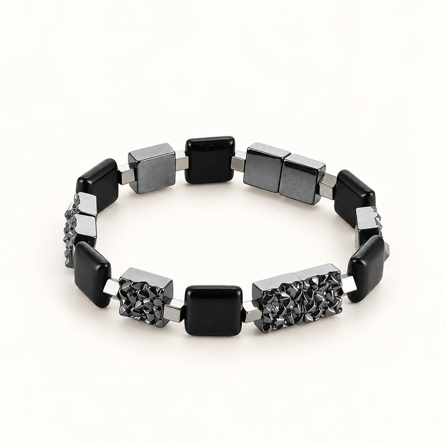 Bracelet femme Yumie - Hématite