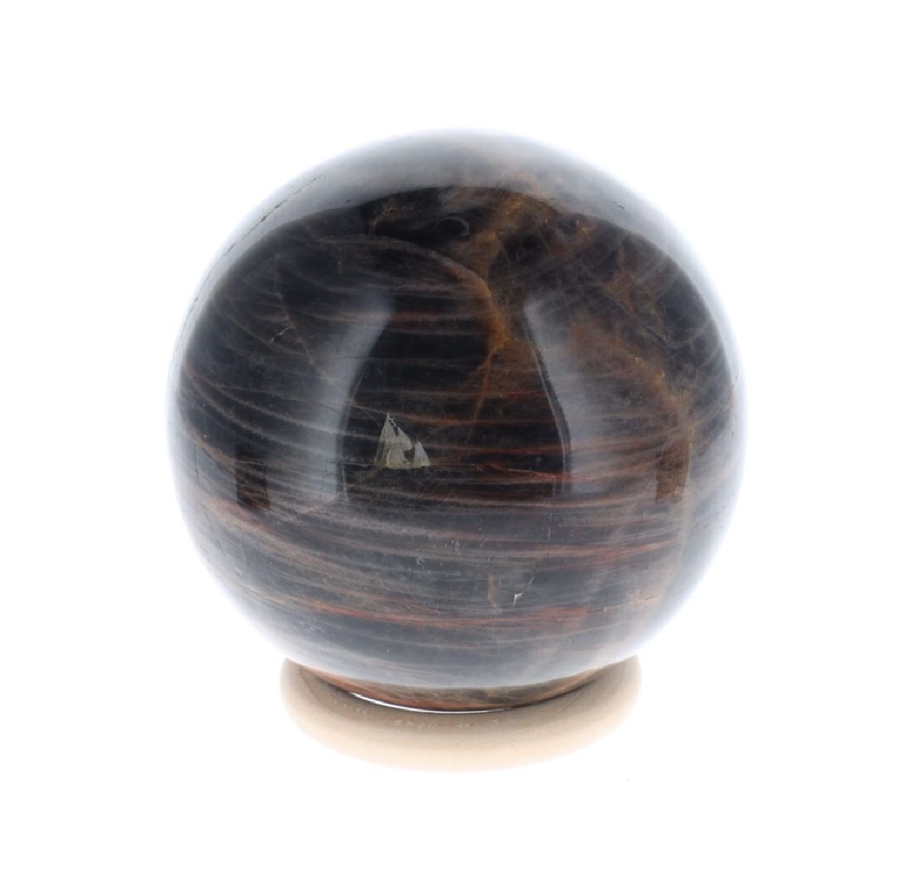 Boule Pierre de Lune noire 0.950kg