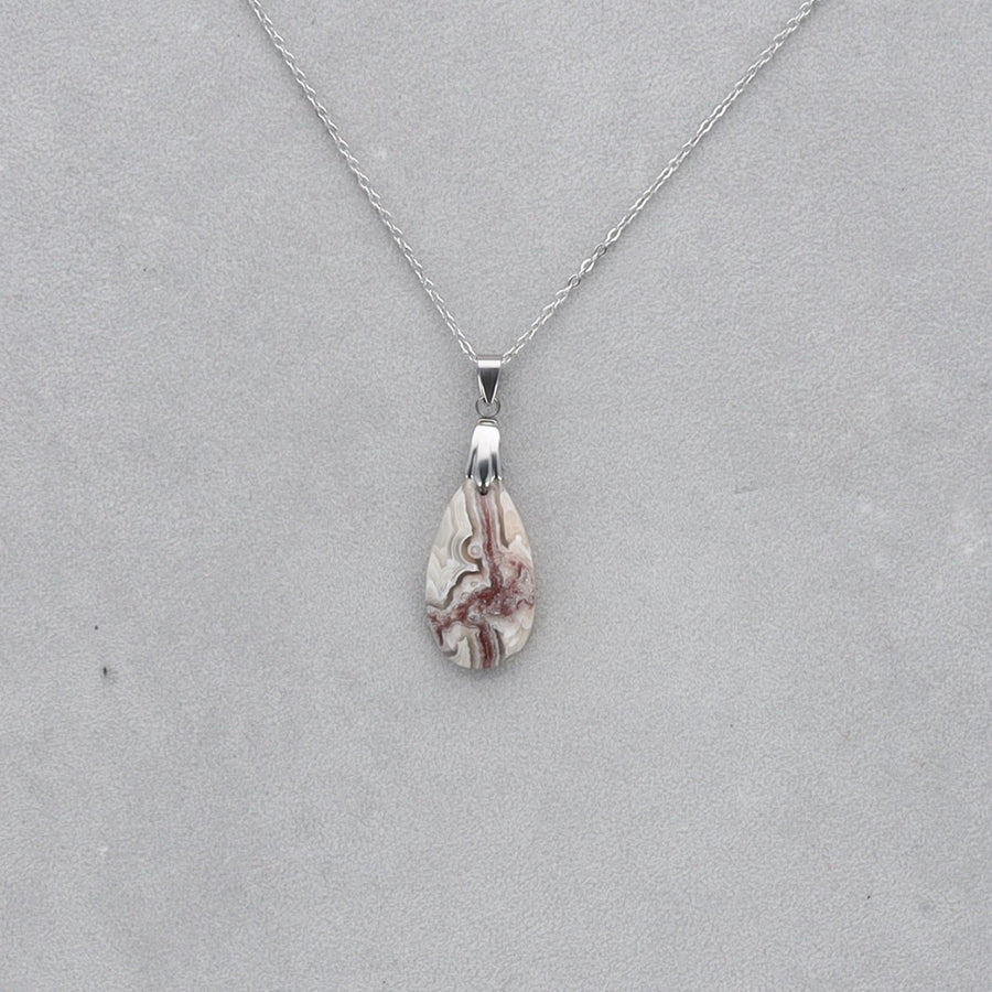 Agate Crazy Lace Cabochon percé 27
