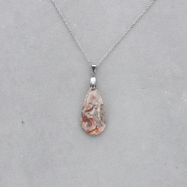 Agate Crazy Lace Cabochon percé 30