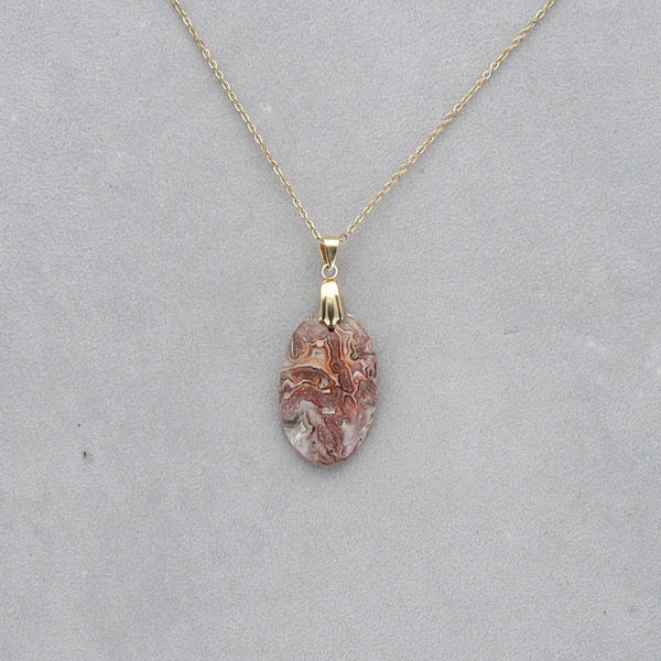 Agate Crazy Lace Cabochon percé 32