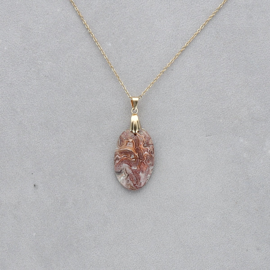 Agate Crazy Lace Cabochon percé 32