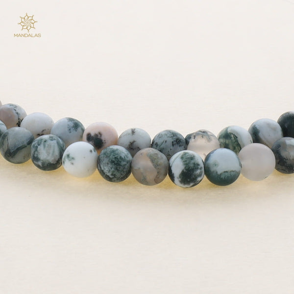 Agate Dendritique Givrée