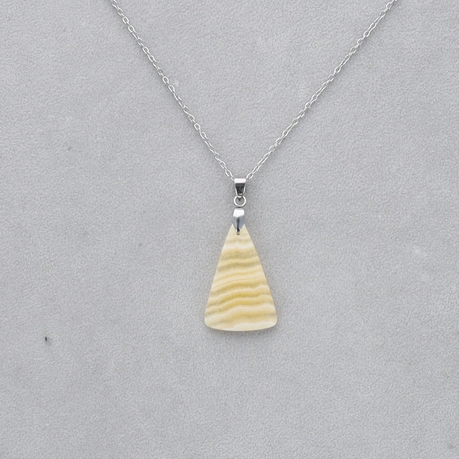 Agate Crazy Lace jaune Cabochon percé 4