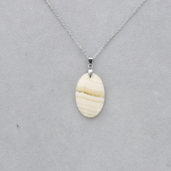 Agate Crazy Lace jaune Cabochon percé 9
