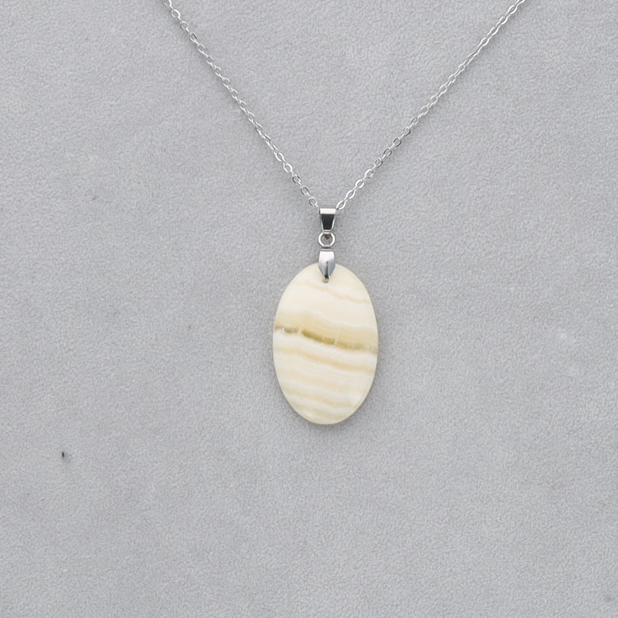 Agate Crazy Lace jaune Cabochon percé 9
