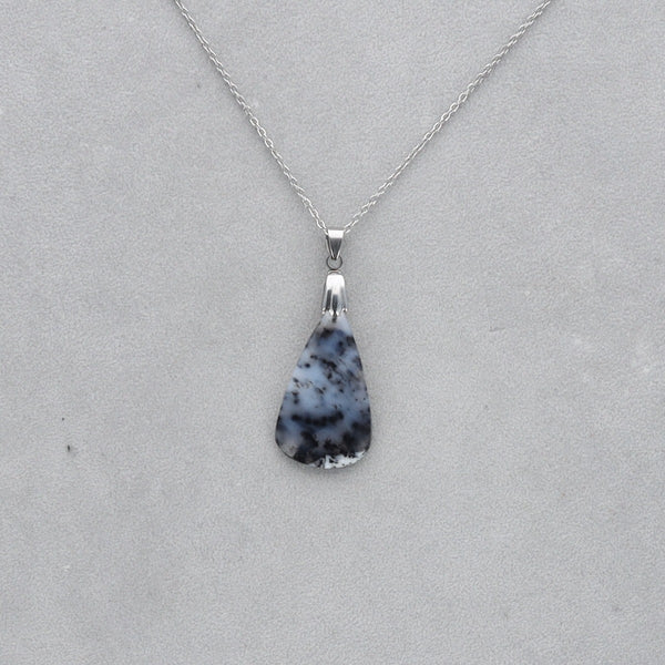 Agate Dendritique Cabochon percé 39