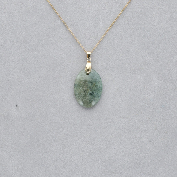 Aigue Marine Cabochon percé 22