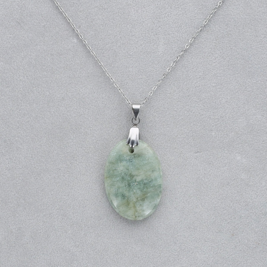 Aigue Marine Cabochon percé 30