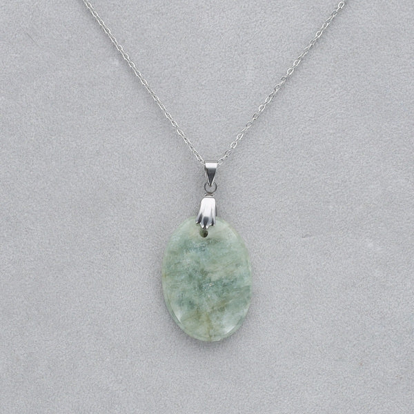 Aigue Marine Cabochon percé 30