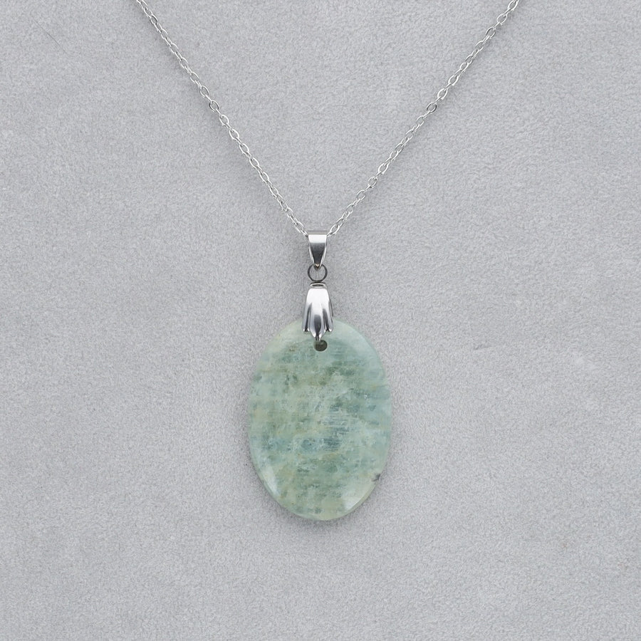 Aigue Marine Cabochon percé 36