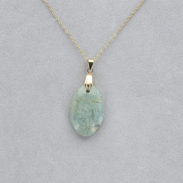 Aigue Marine Cabochon percé 39