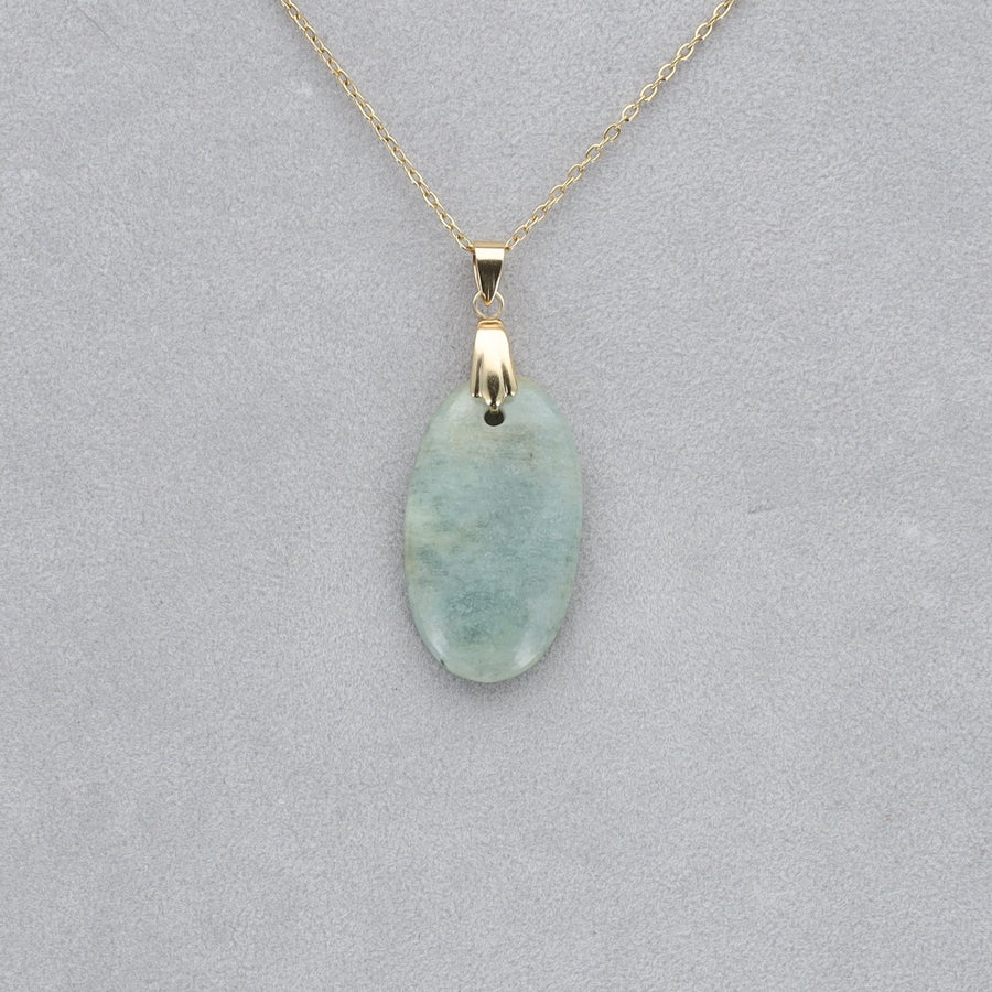 Aigue Marine Cabochon percé 43