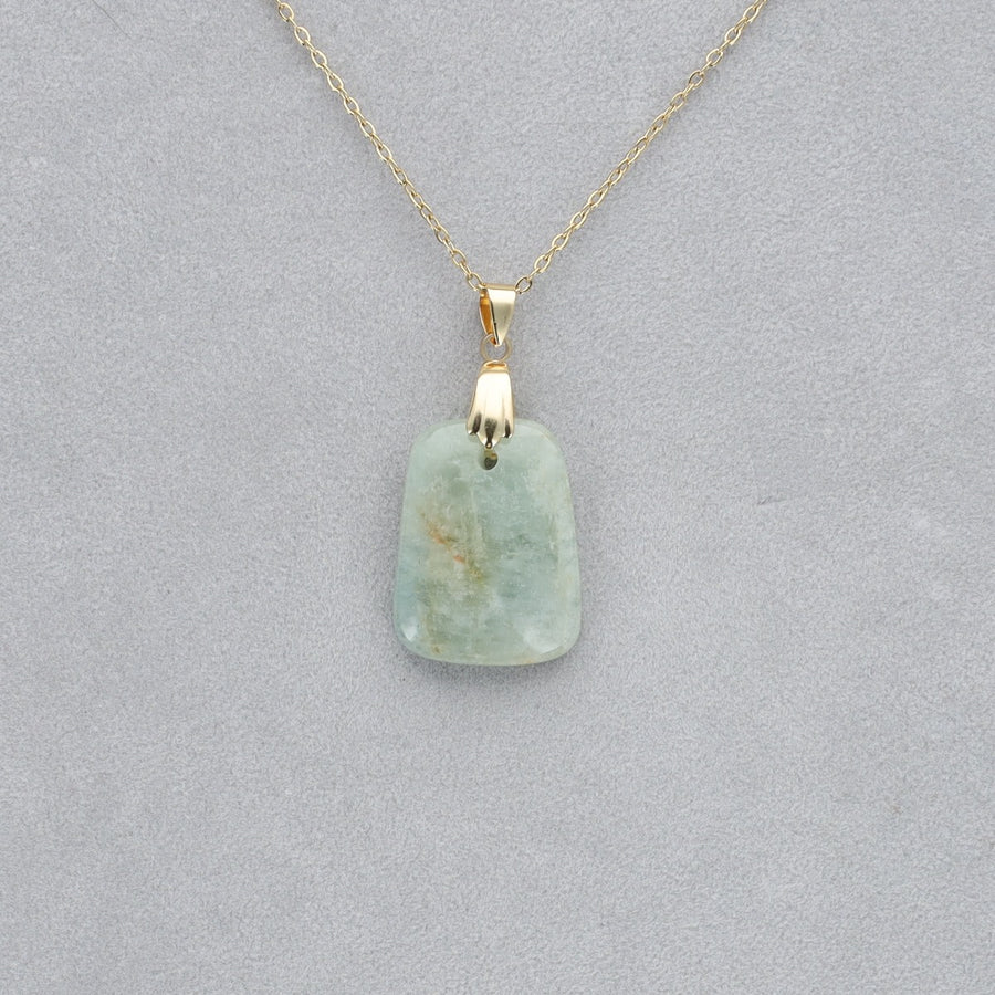 Aigue Marine Cabochon percé 46