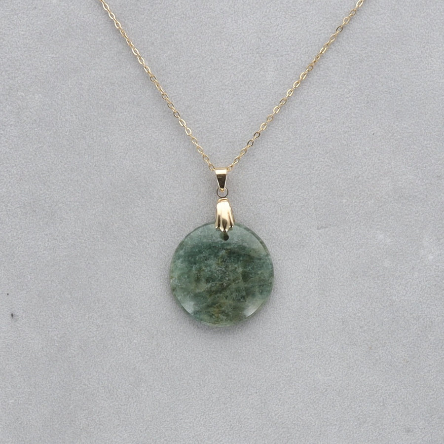 Aigue Marine Cabochon percé 52