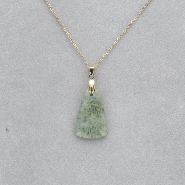 Aigue Marine Cabochon percé 54