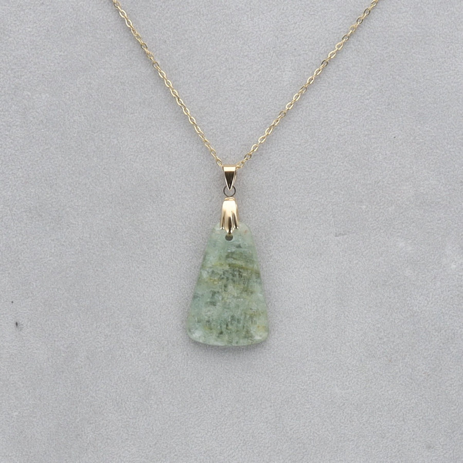Aigue Marine Cabochon percé 54