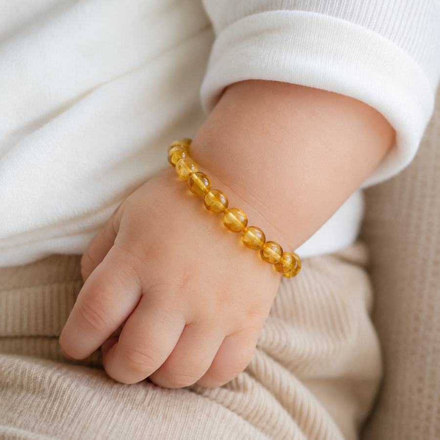 Bracelet Johan - ambre jaune