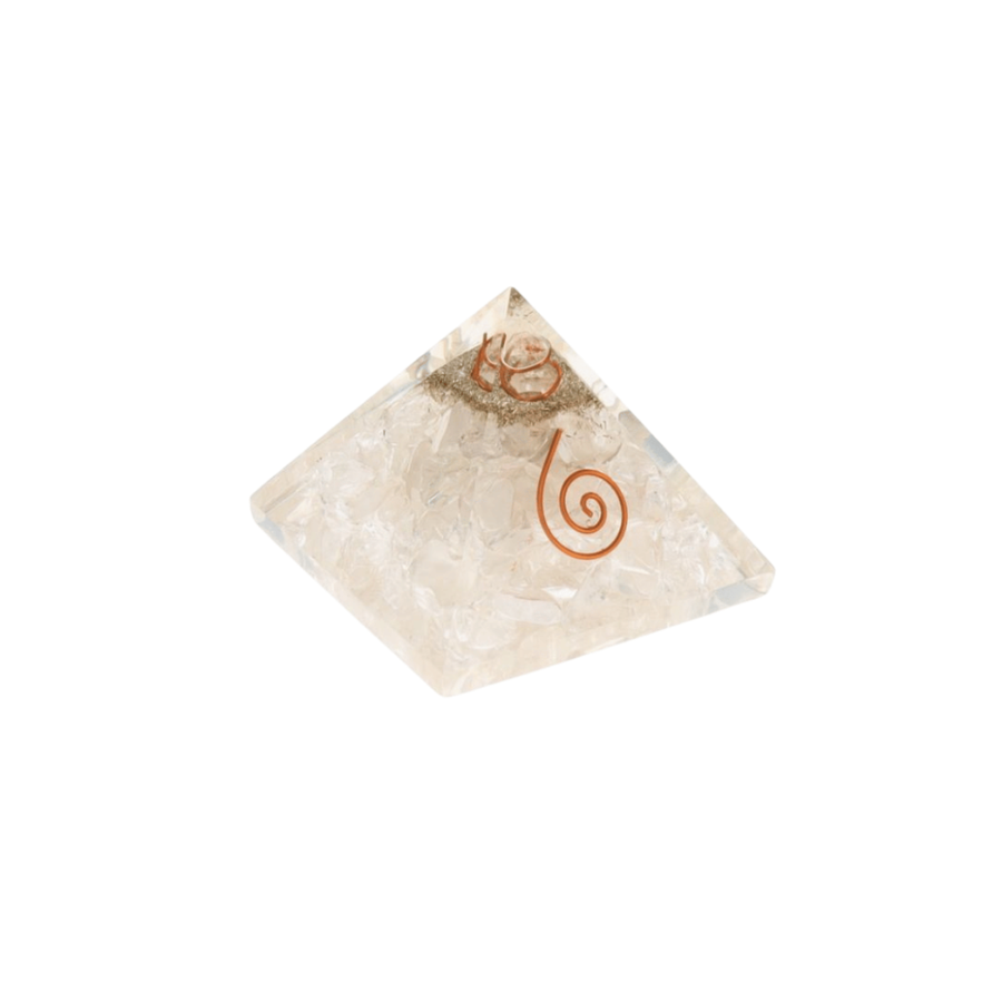 Pyramide orgone - Cristal de roche