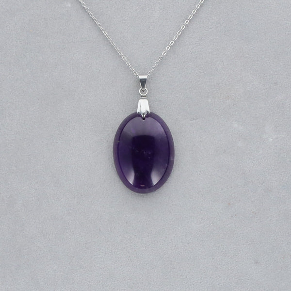 Améthyste Extra Cabochon percé 17