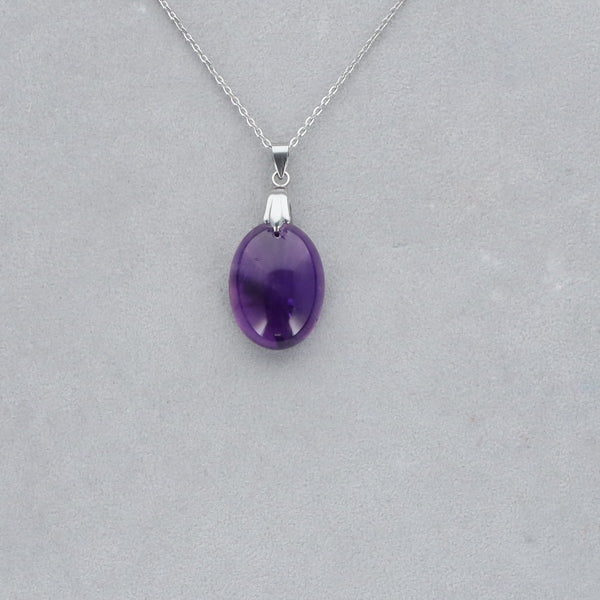 Améthyste Extra Cabochon percé 19