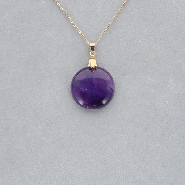 Améthyste Extra Cabochon percé 22