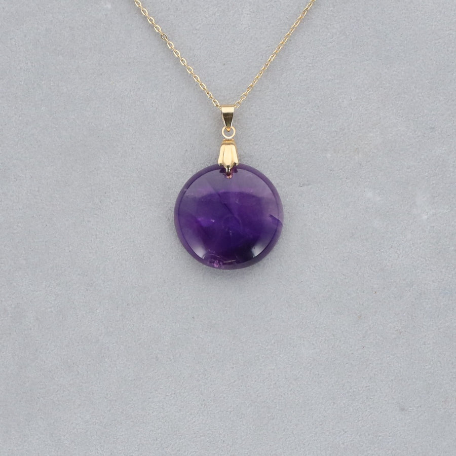 Améthyste Extra Cabochon percé 22