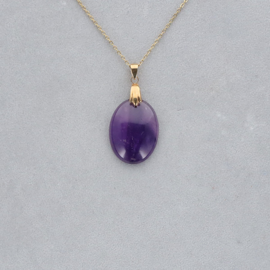 Améthyste Extra Cabochon percé 24
