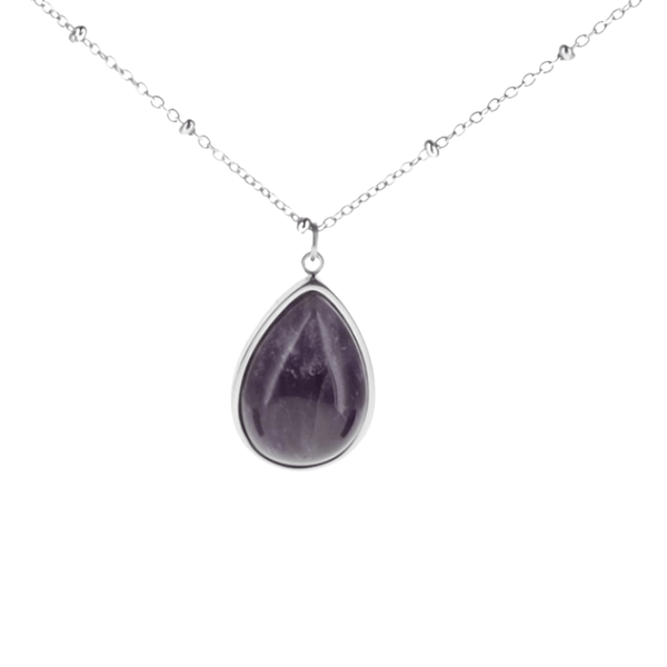 Pendentif Matka Argentée - Améthyste