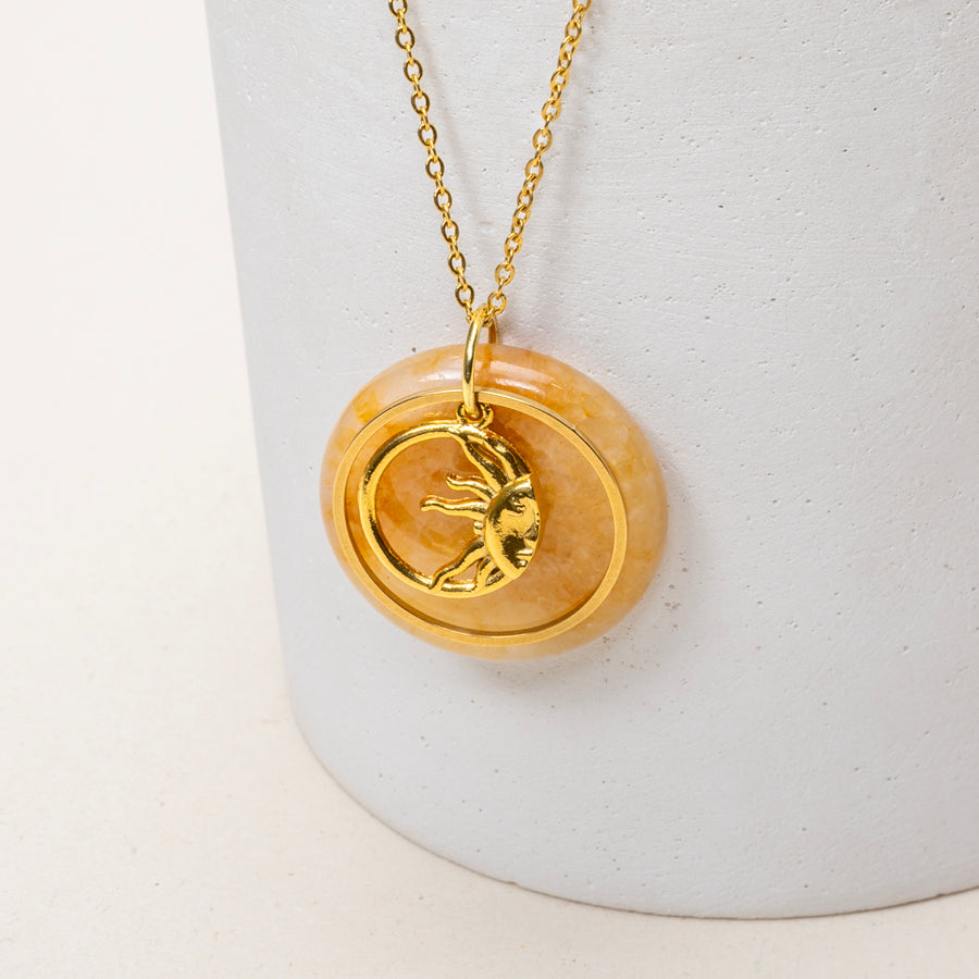 Collier Mina - Jade Jaune