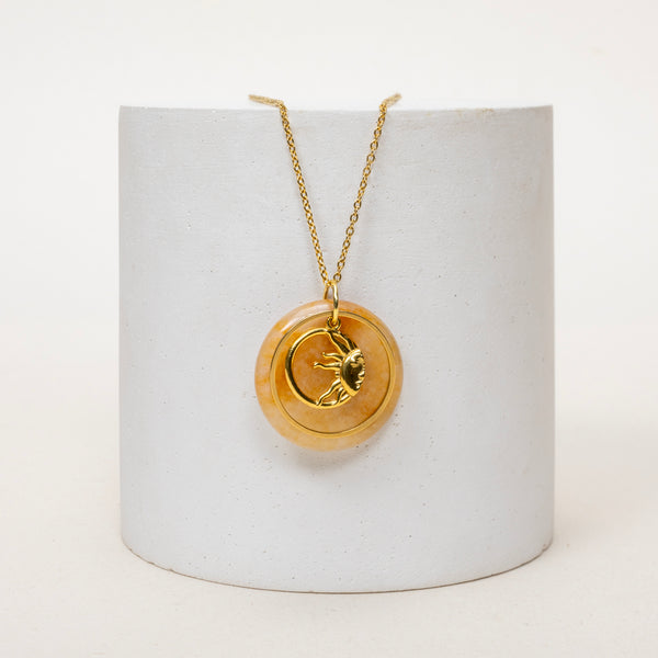 Collier Mina - Jade Jaune