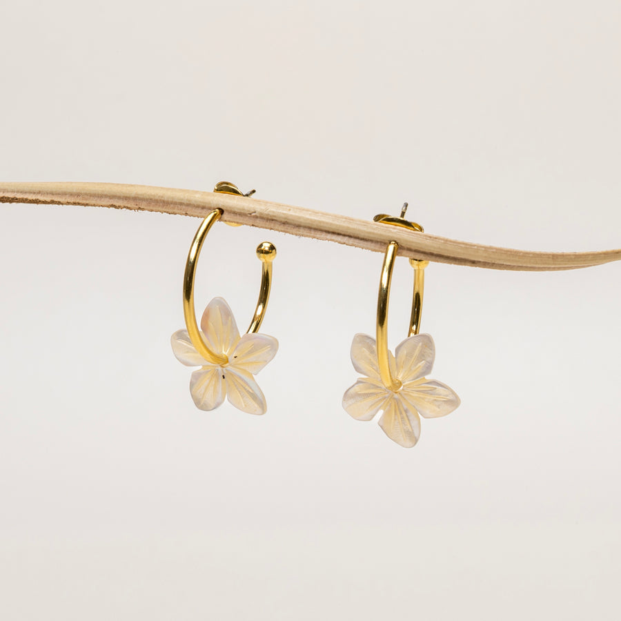 Boucles d'oreilles Lovana - Nacre