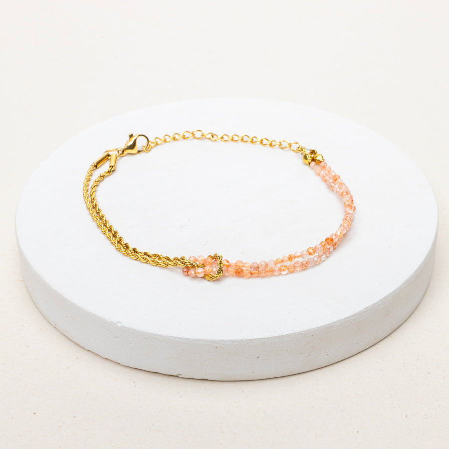 EXPO - Bracelet double Assia - Pierre du soleil