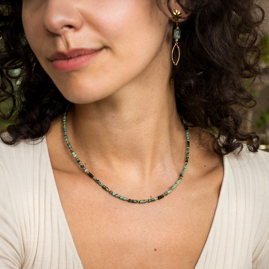 Collier Elowen - Turquoise africaine
