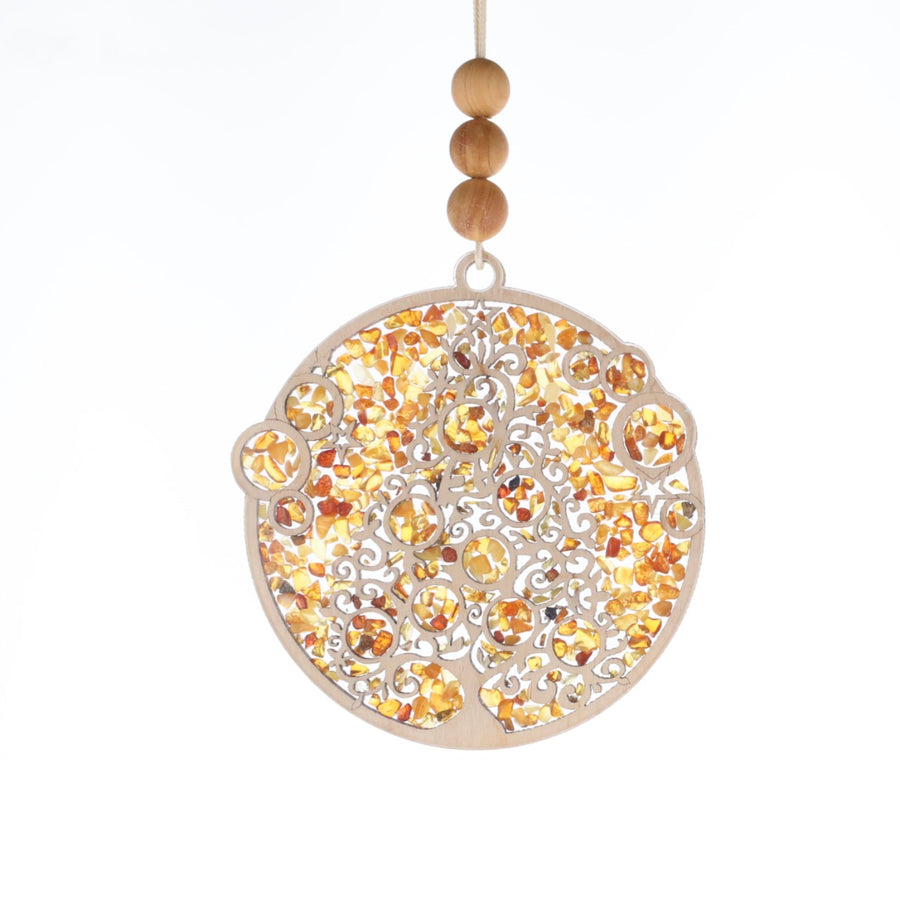 Boule Sapin de Noel - Ambre