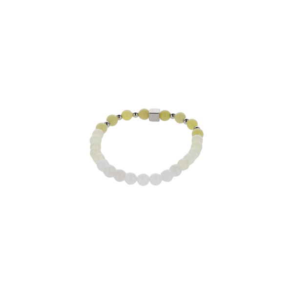 Bracelet Laya - Jade Blanc, Jade Vert, Jade Jaune