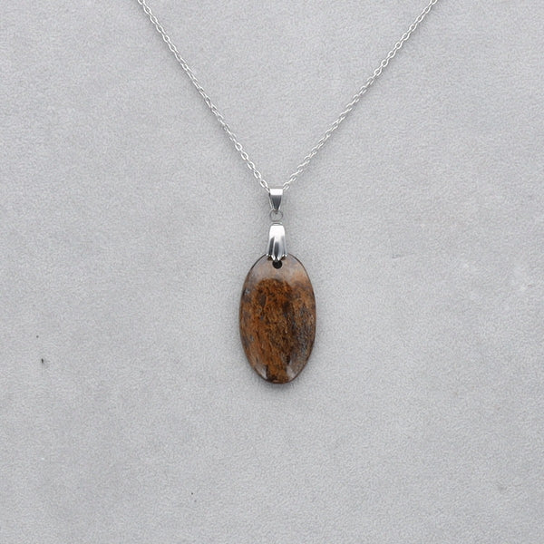 Bronzite Cabochon percé 24