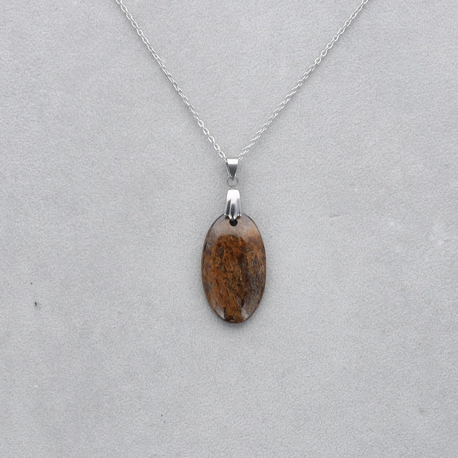 Bronzite Cabochon percé 24