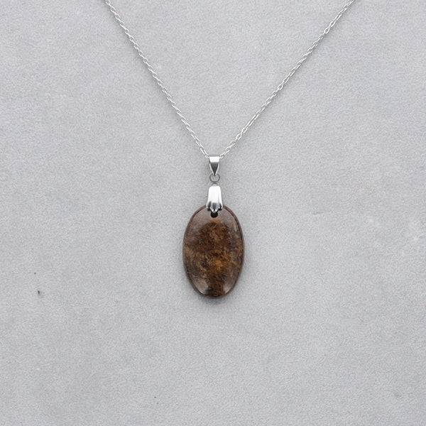 Bronzite Cabochon percé 26