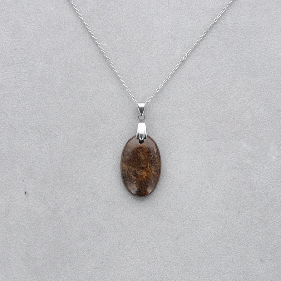Bronzite Cabochon percé 26