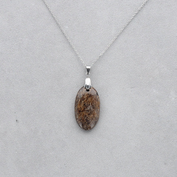 Bronzite Cabochon percé 27