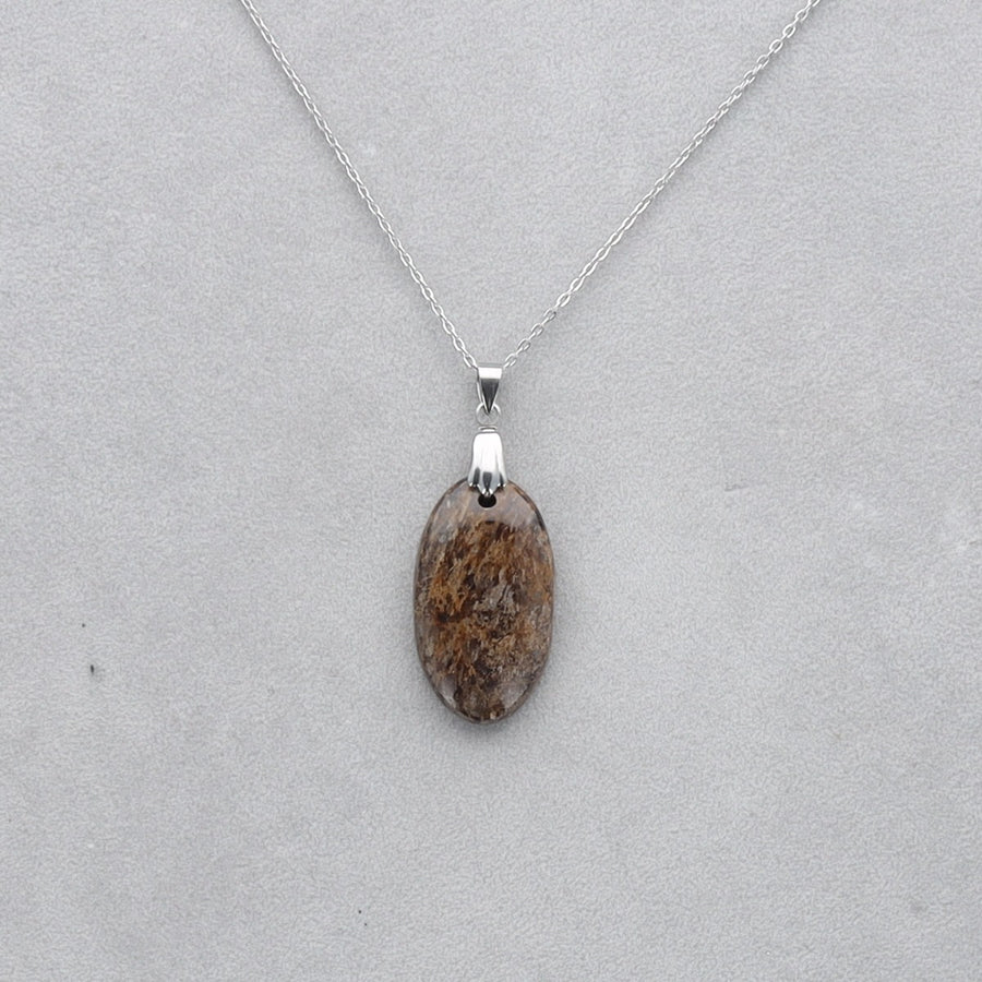Bronzite Cabochon percé 27