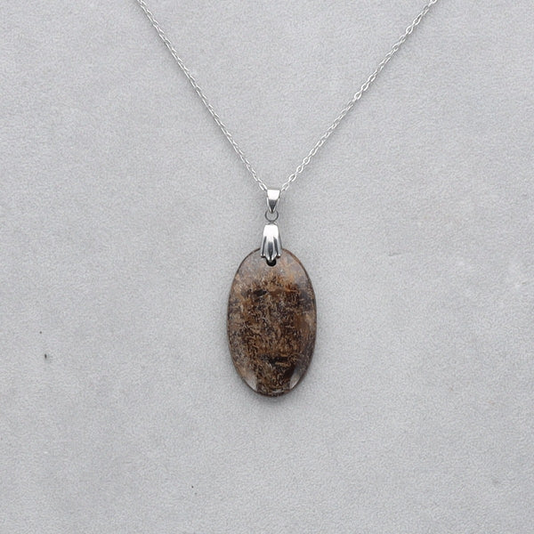 Bronzite Cabochon percé 29