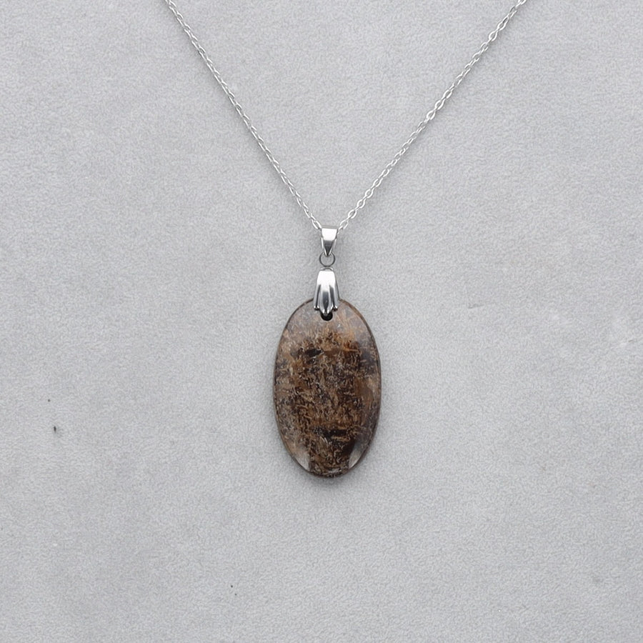 Bronzite Cabochon percé 29