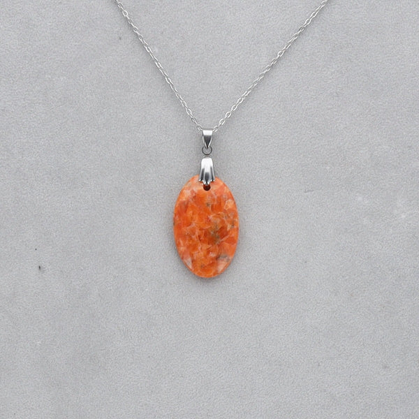 Calcite Orchidée Cabochon percé 17